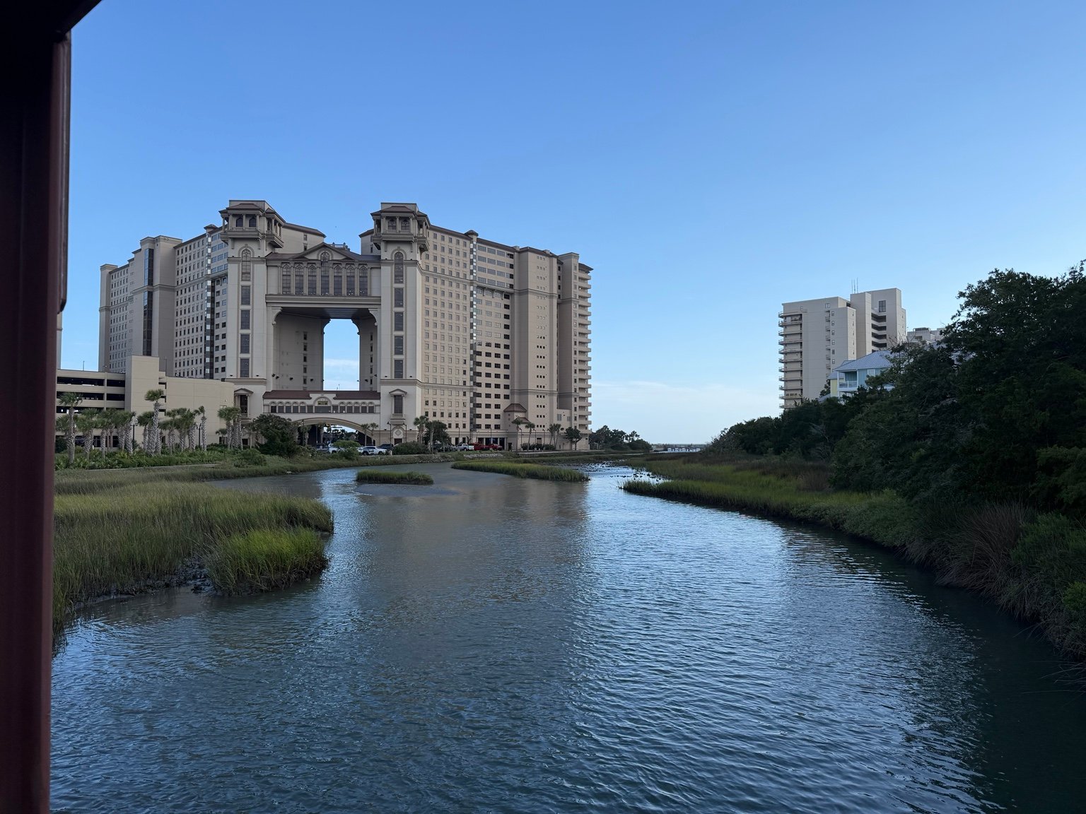 Waterway and salt marsh beside the North Beach resort